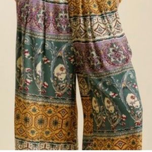 Mixed print Palazzo Pant.